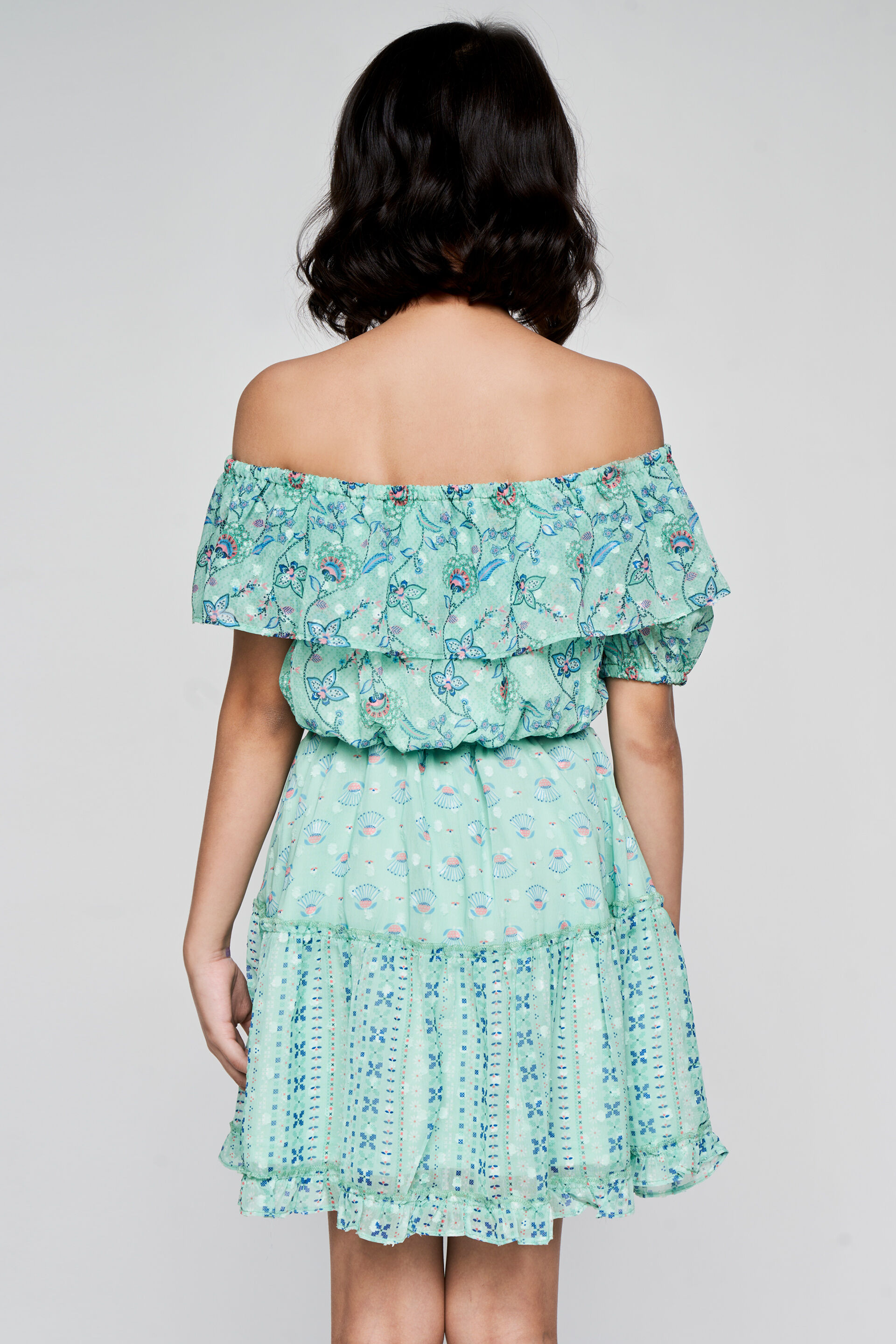 Sea-Green Top Skirt Set, Sea Green, image 3